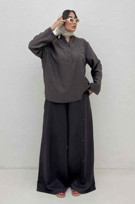 ست بلوز و شلوار شانتون کجراه آنجلا