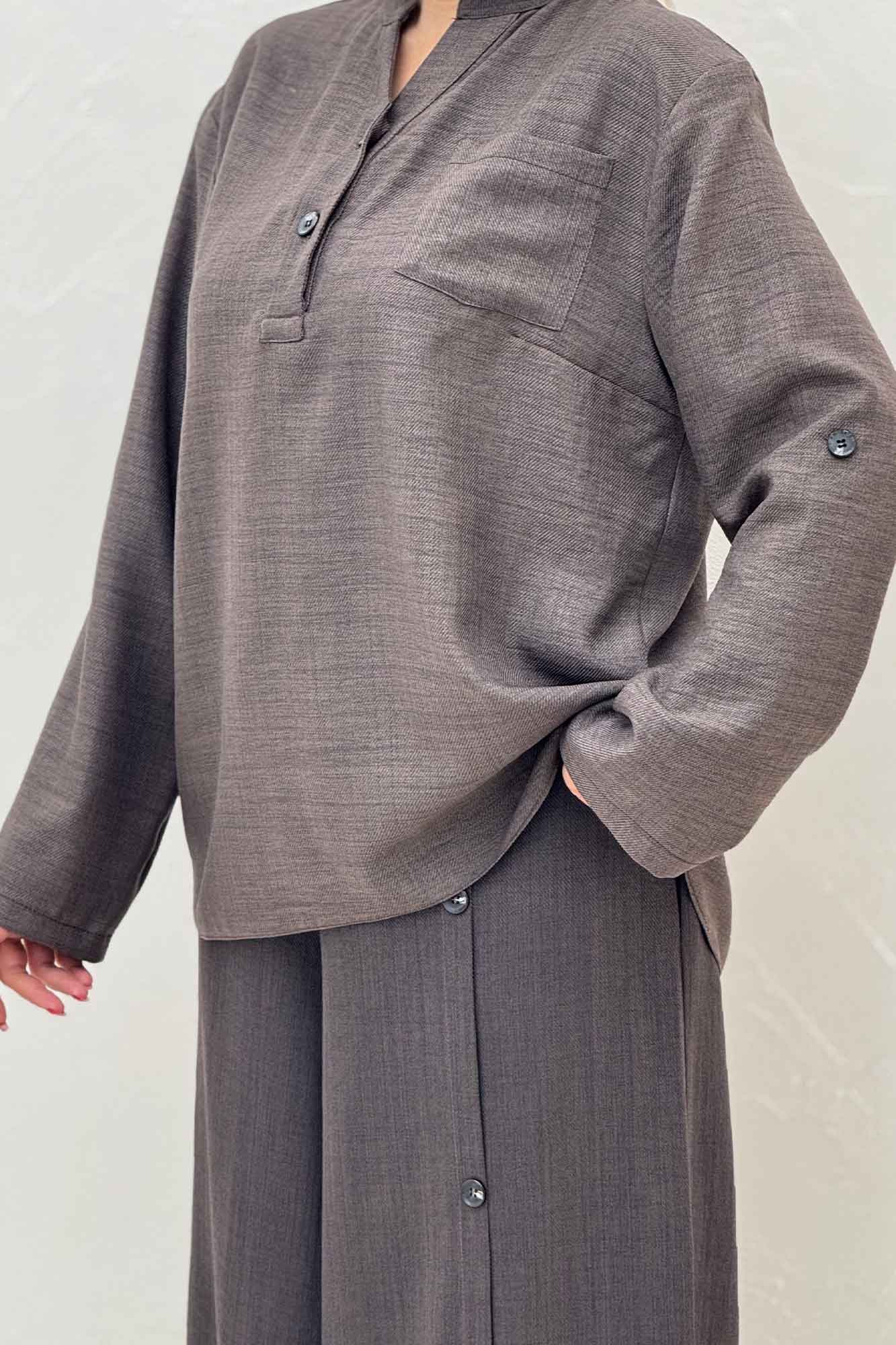 ست بلوز و شلوار شانتون کجراه آنجلا