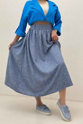 دامن بلند کمر پلدار شانتون زارا