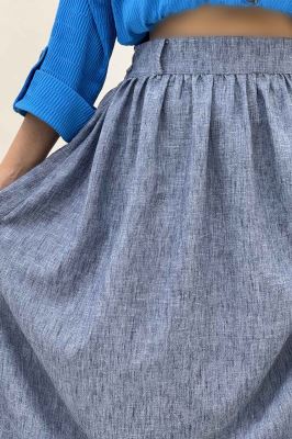 دامن بلند کمر پلدار شانتون زارا