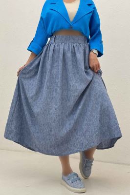 دامن بلند کمر پلدار شانتون زارا