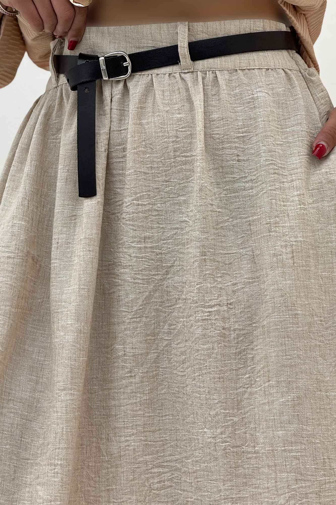 دامن بلند کمر پلدار شانتون زارا