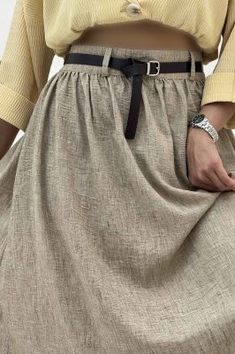 دامن بلند کمر پلدار شانتون زارا