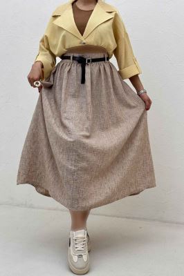 دامن بلند کمر پلدار شانتون زارا