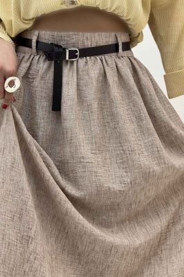 دامن بلند کمر پلدار شانتون زارا