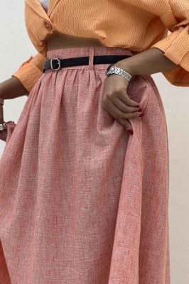 دامن بلند کمر پلدار شانتون زارا