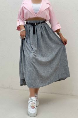 دامن بلند کمر پلدار شانتون زارا