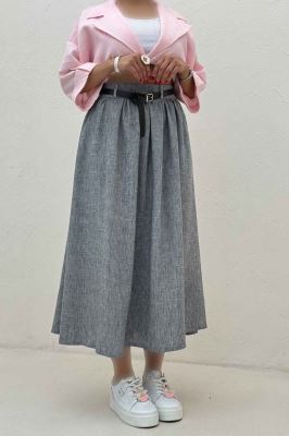 دامن بلند کمر پلدار شانتون زارا