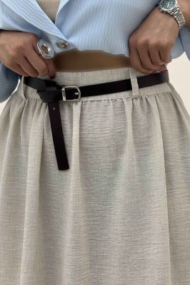 دامن بلند کمر پلدار شانتون زارا