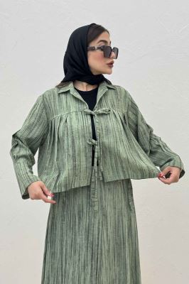 ست رویه و دامن دو بند پرینتی فلوری کد6