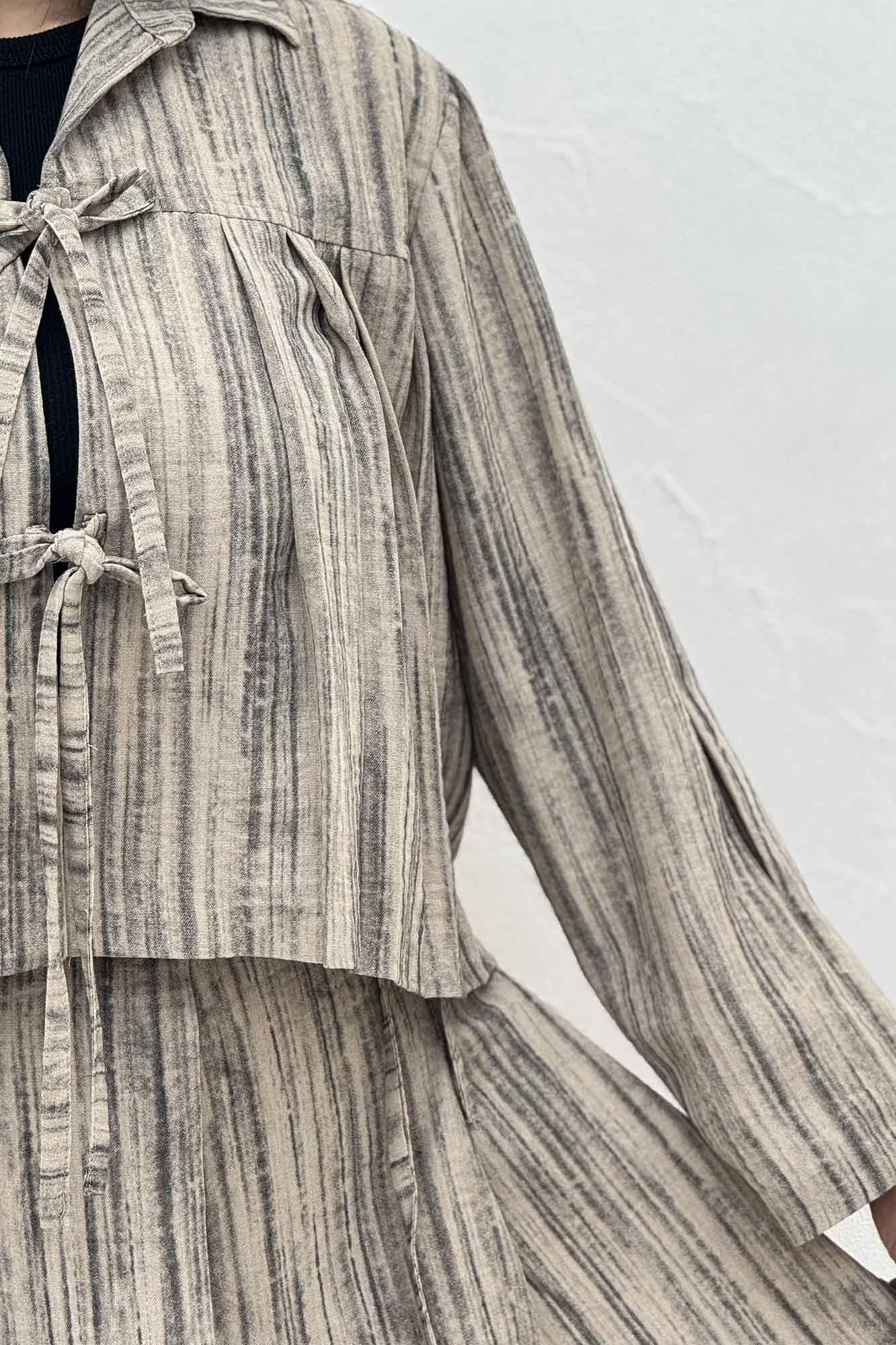 ست رویه و دامن دو بند پرینتی فلوری کد6