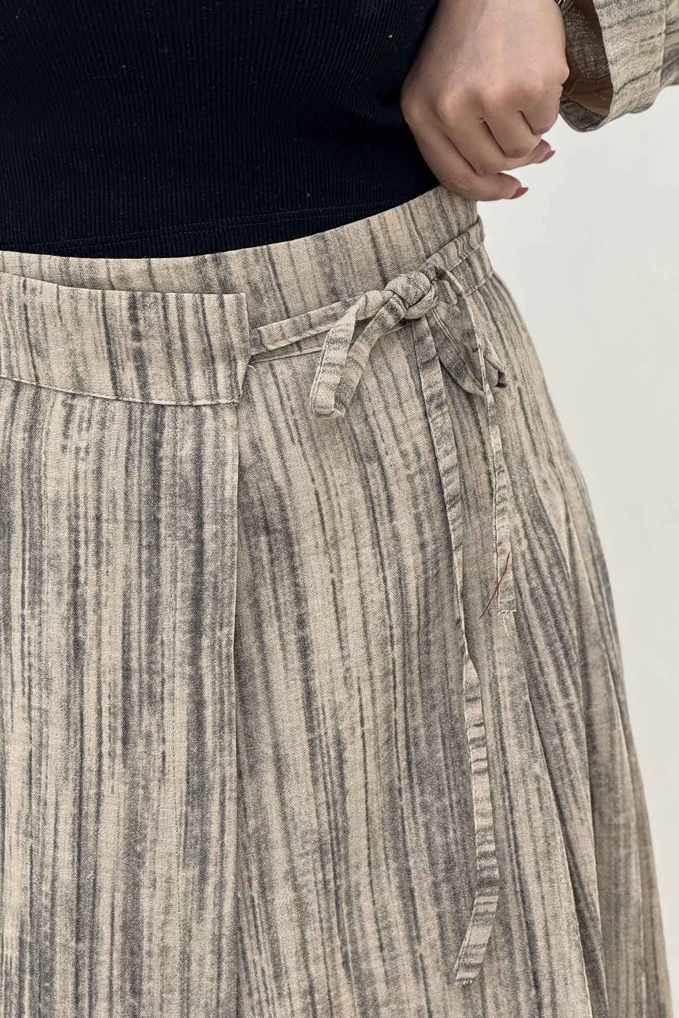 ست رویه و دامن دو بند پرینتی فلوری کد6