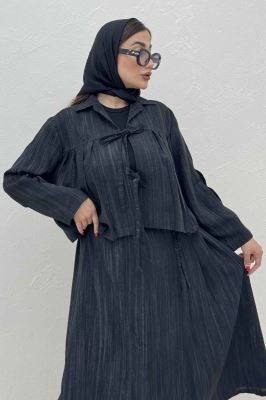 ست رویه و دامن دو بند پرینتی فلوری کد6