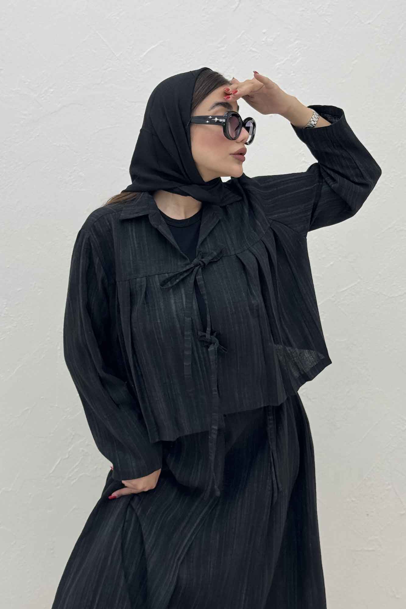 ست رویه و دامن دو بند پرینتی فلوری کد6