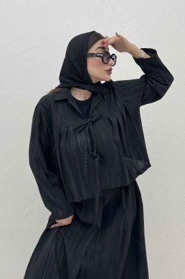 ست رویه و دامن دو بند پرینتی فلوری کد6