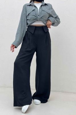 شلوار شانتون کجراه یقه نما