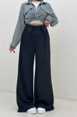 شلوار شانتون کجراه یقه نما