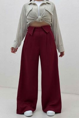 شلوار شانتون کجراه یقه نما