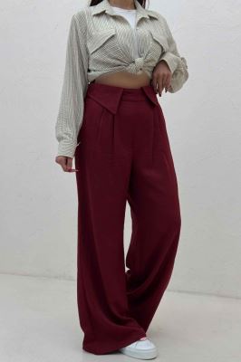 شلوار شانتون کجراه یقه نما