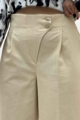 شلوار بگ کتان جناقی کارول