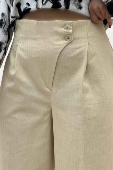 شلوار بگ کتان جناقی کارول