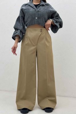 شلوار بگ کتان جناقی کارول