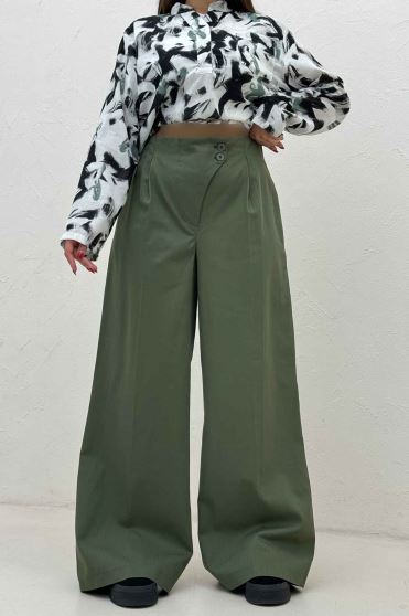 شلوار بگ کتان جناقی کارول