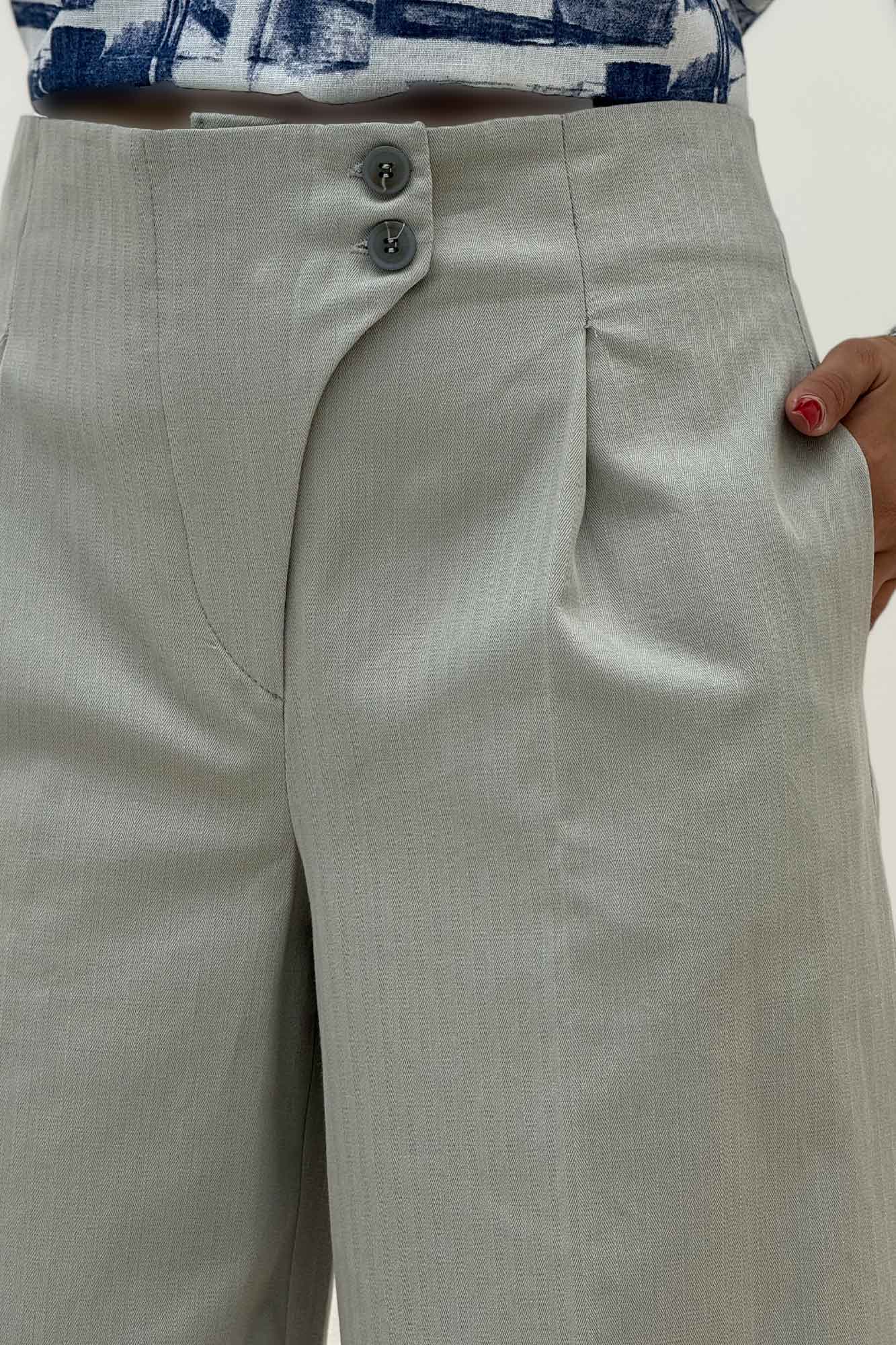 شلوار بگ کتان جناقی کارول