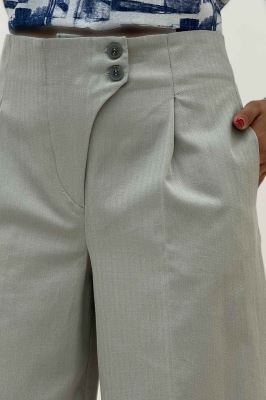 شلوار بگ کتان جناقی کارول