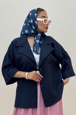 کت پاگن دار دو دکمه عمودی السا