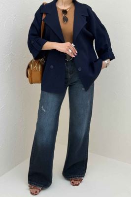 کت پاگن دار دکمه عمودی السا