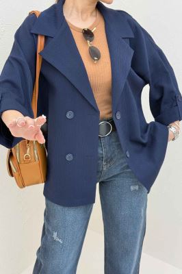 کت پاگن دار دکمه عمودی السا