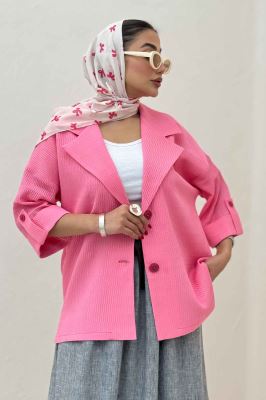 کت پاگن دار دو دکمه عمودی السا