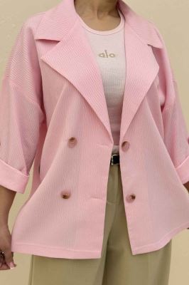 کت پاگن دار دکمه عمودی السا