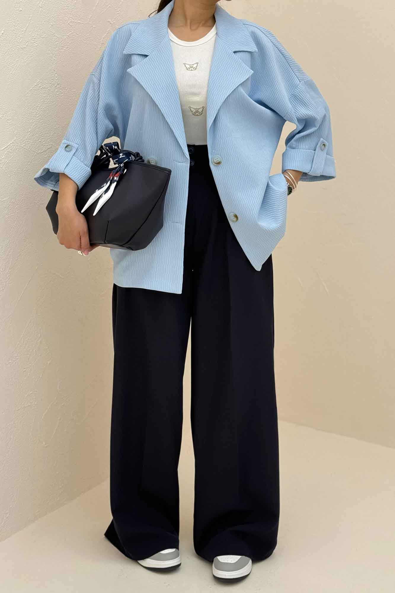 کت پاگن دار دکمه عمودی السا