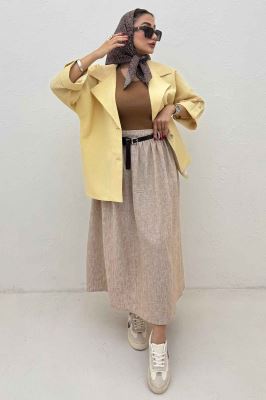 کت پاگن دار دو دکمه عمودی السا