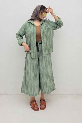 ست شومیز و شلوار پرینتی ویولتا کد 6