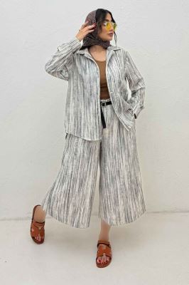 ست شومیز و شلوار پرینتی ویولتا کد 6