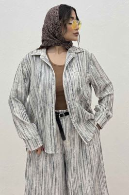 ست شومیز و شلوار پرینتی ویولتا کد 6