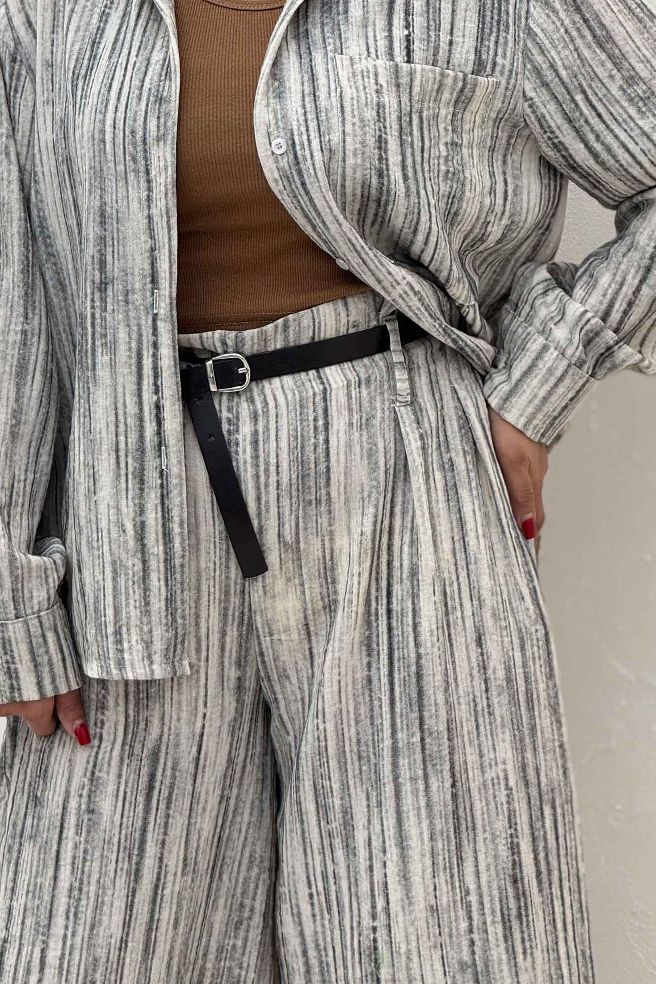 ست شومیز و شلوار پرینتی ویولتا کد 6