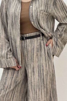 ست شومیز و شلوار پرینتی ویولتا کد 6