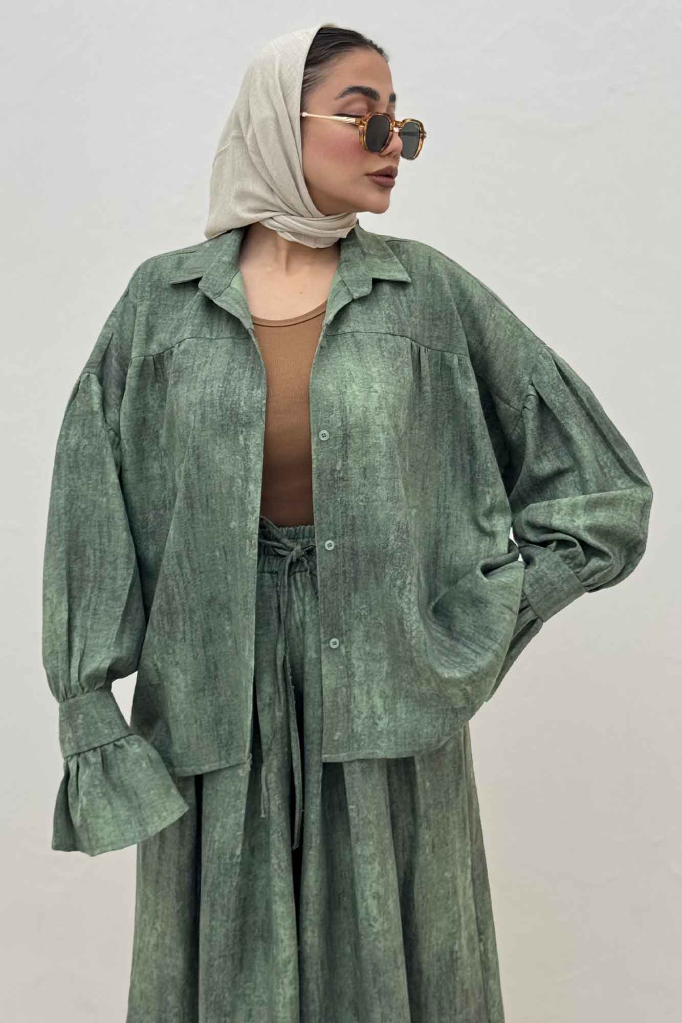 مانتو سوفیا مچ چین دار