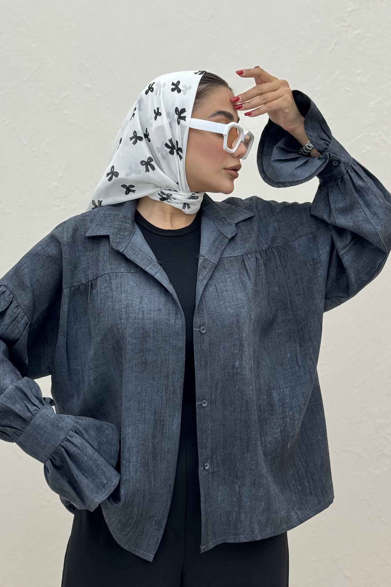 مانتو سوفیا مچ چین دار