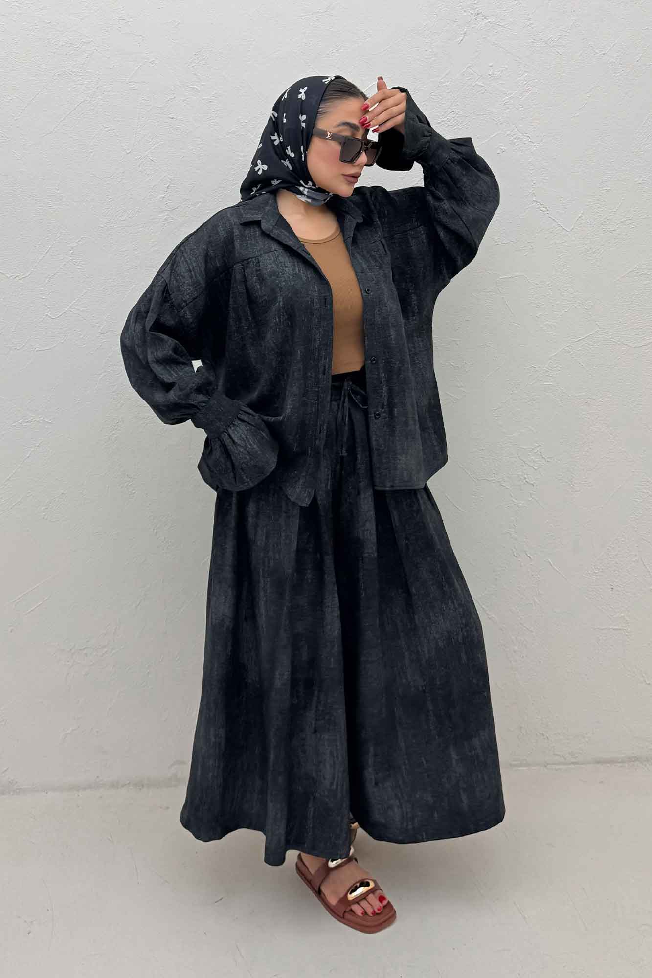 مانتو سوفیا مچ چین دار