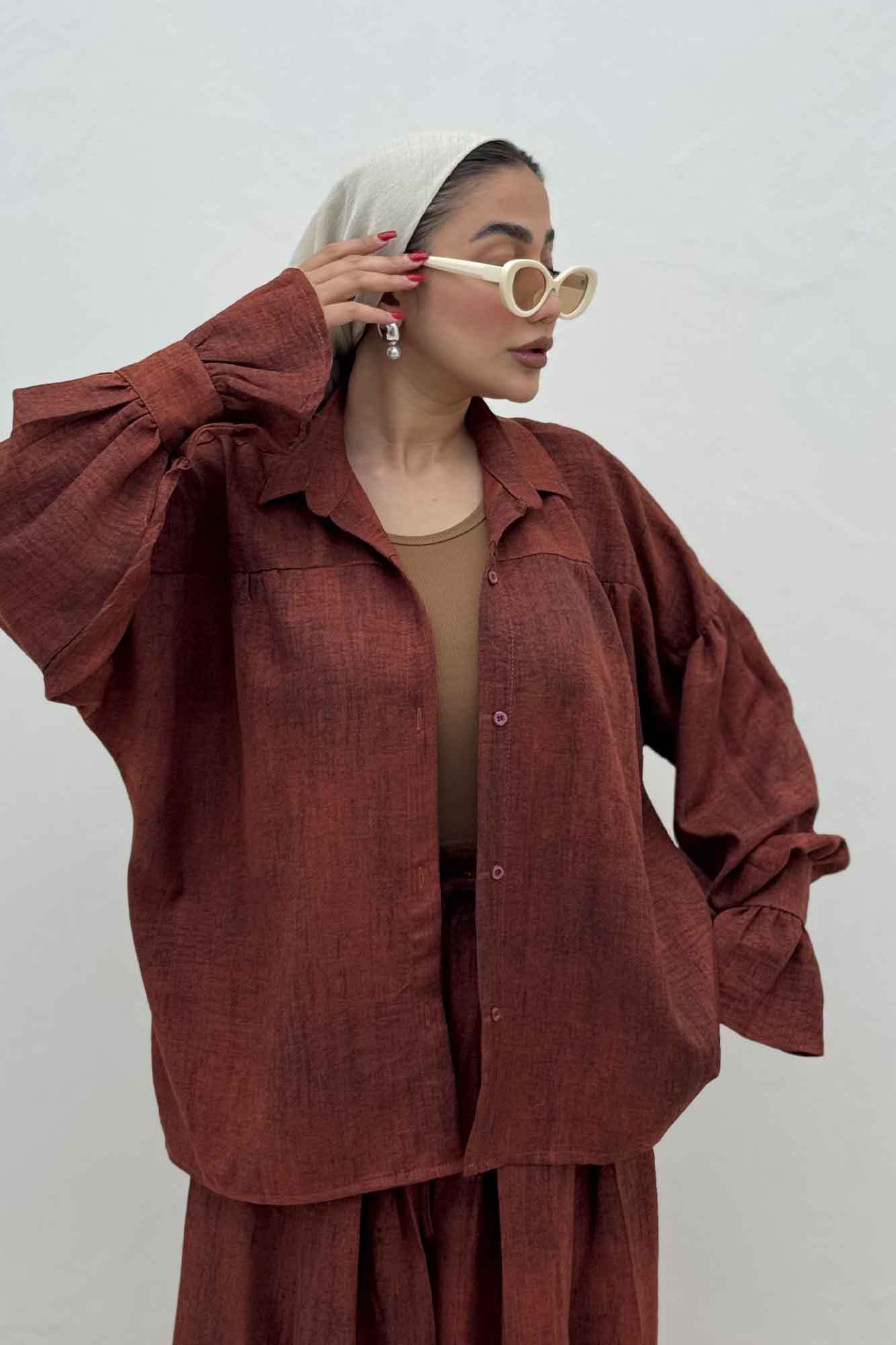 مانتو سوفیا مچ چین دار