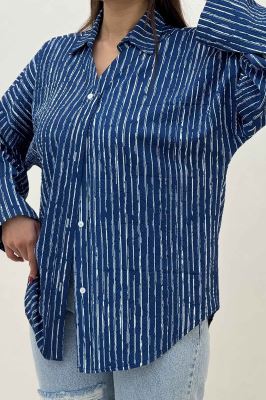 مانتو راه راه زارا یقه آبشاری