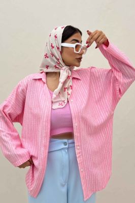 مانتو راه راه زارا یقه آبشاری