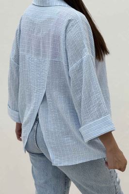 مانتو لینن زارا دو بند پشت ریلی