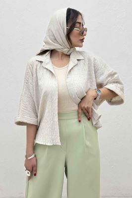 شومیز کیمونو پفکی