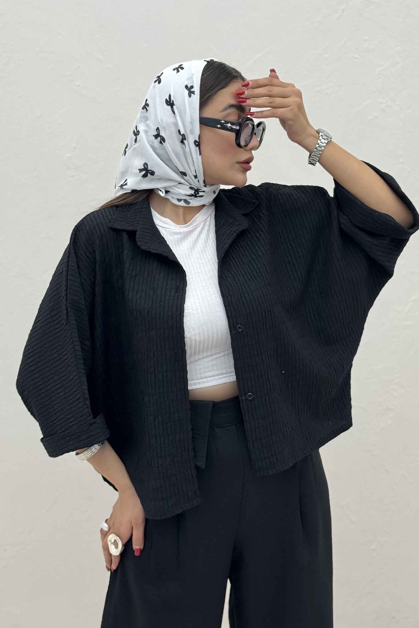 شومیز کیمونو پفکی